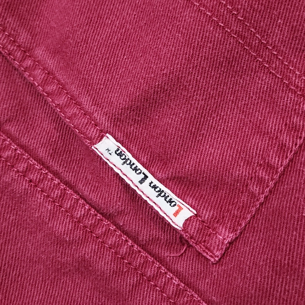 Vintage Plus Size "London" Magenta Pink High Rise Baggy Tapered Leg "Mom" Jeans - Picture 8 of 15